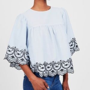 London times scalloped top